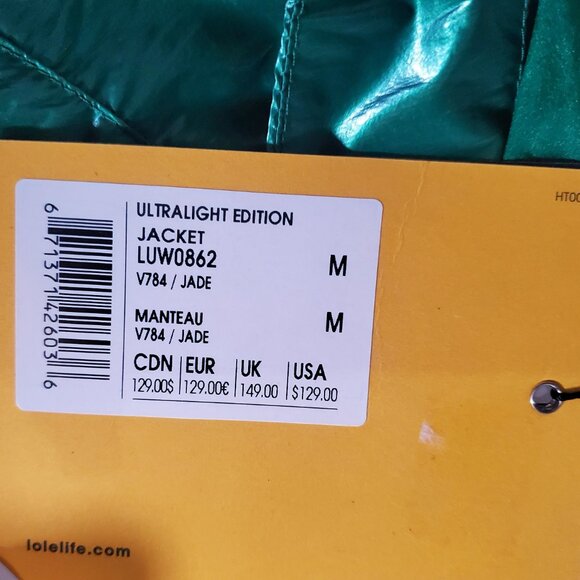 Lole Ultralight Edition Jacket in Jade NWT sz M - Picture 5 of 16